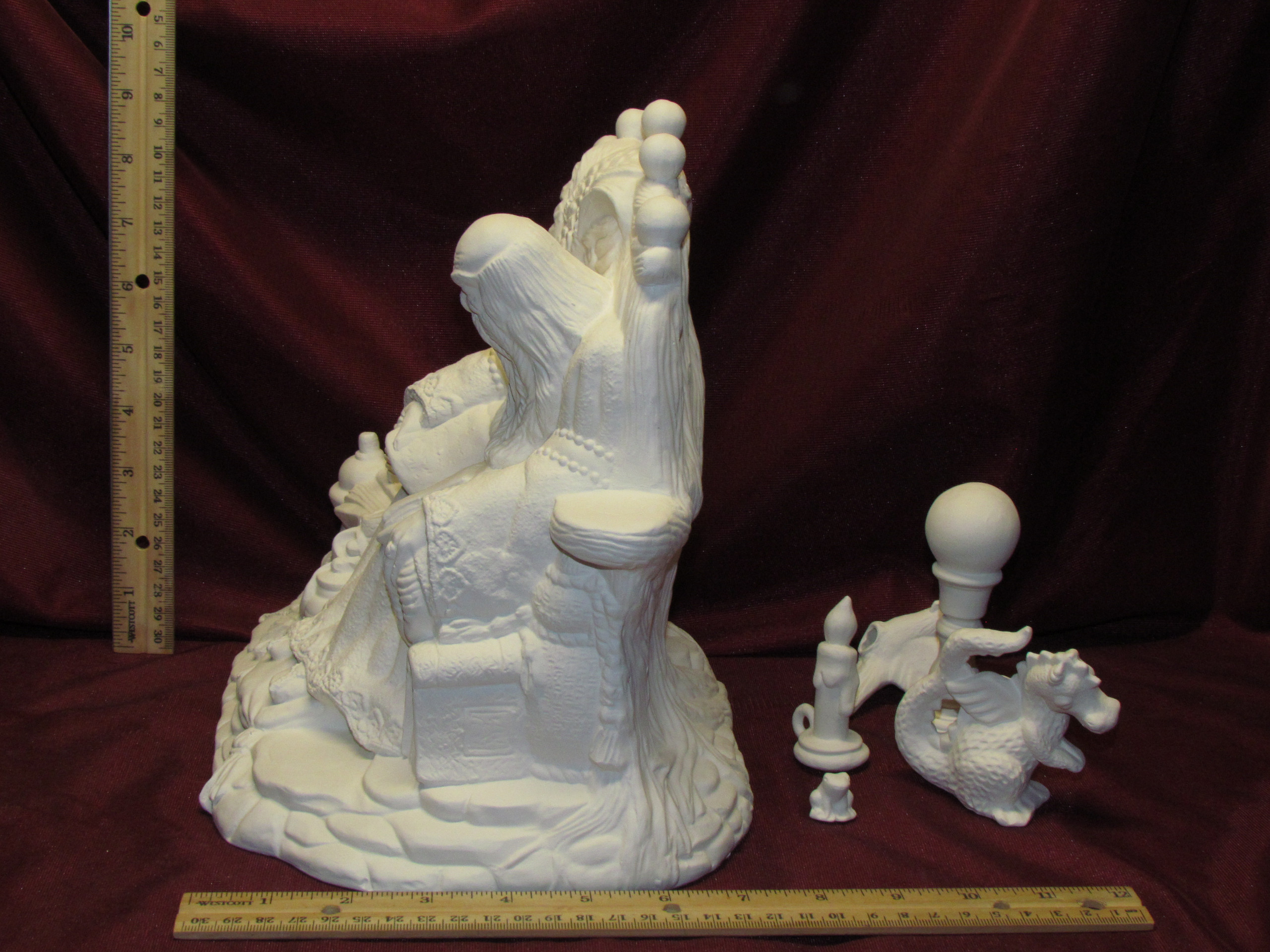 Ceramic Bisque Wizard U Paint unpainted ready to paint diy Fat Cat