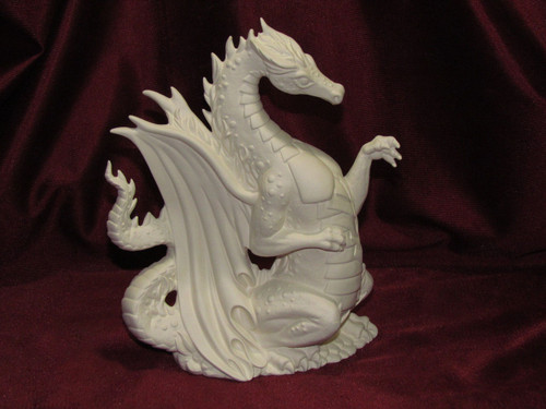 Fire Dragon - Ready To Paint Ceramic Bisque