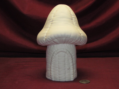Ceramic Bisque U-Paint Softy Mushroom House Ready to Paint