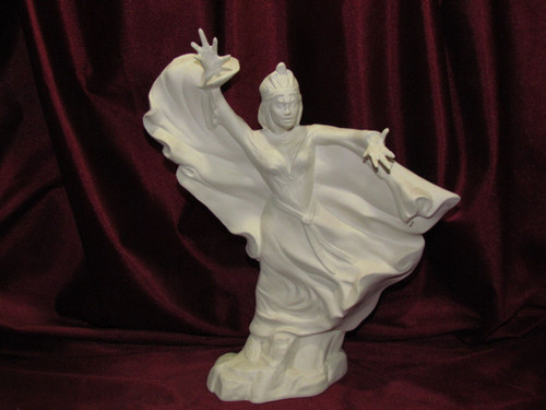 Ceramic Bisque Sorceress  pyop unpainted ready to paint diy