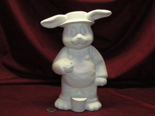 Ceramic Bisque Dona's Papa Bunny Rabbit pyop unpainted ready to paint diy