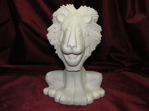 Ceramic Bisque Tawny Scrawny Lion pyop unpainted ready to paint diy