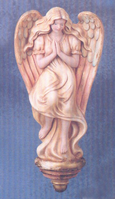 Ceramic Bisque Praying Angel Wall Plaque ~ Wall Hanging unpainted ready to paint