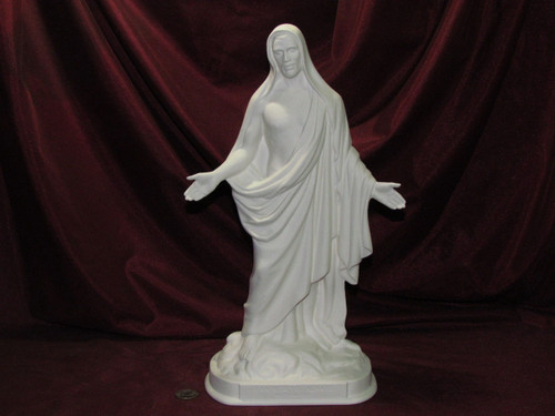 Ceramic Bisque Jesus Christ With Outstretched Arms pyop unpainted ready to paint diy