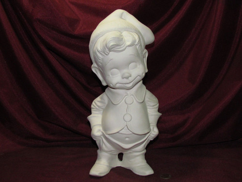 Ceramic Bisque Byron Boy With Bum & Belly pyop unpainted ready to paint diy