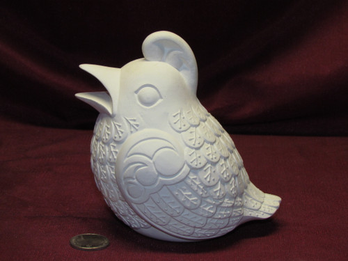 Ceramic Bisque U-Paint Contemporary Bird Ready to Paint