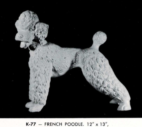 Ceramic Bisque U Paint Large Standing French Poodle ~ Ready to Paint Unpainted DIY