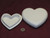Ceramic Bisque U-Paint Valentine's Plain Heart Box with Lid ~ Ready to Paint Unpainted DIY