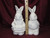 Ceramic Bisque Valentine's Bunny Rabbit Boy and Girl unpainted ready to paint diy