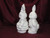 Ceramic Bisque Valentine's Bunny Rabbit Boy and Girl unpainted ready to paint diy