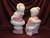 Large Mr & Mrs Santa Claus ~ Pink ~ Hand Painted Ceramic Bisque ~ Ready to Display