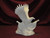 Ceramic Bisque U-Paint Eagle with 2 American Flag Unpainted Ready To Paint DIY Bird Wildlife Patriotic