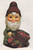 Ceramic Bisque Large Gnome With A Wheel Barrel pyop unpainted ready to paint diy