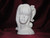 Ceramic Bisque Lady With Side Pony Tail Vase pyop unpainted ready to paint diy