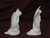 Ceramic Bisque Pair of Small Angels Praying pyop unpainted ready to paint diy