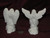 Ceramic Bisque Pair of Small Angels Praying pyop unpainted ready to paint diy