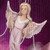 Ceramic Bisque Dona's Victorian Side Angel with Straight Hair pyop unpainted ready to paint diy