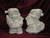 Ceramic Bisque Mr & Mrs Teddy Bear Santa Claus pyop unpainted ready to paint diy