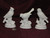 Ceramic Bisque Set of 3 Bird Figurines pyop unpainted ready to paint diy