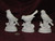 Ceramic Bisque Set of 3 Bird Figurines pyop unpainted ready to paint diy