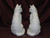 Ceramic Bisque Set of 2 Sitting Cats Right & Left pyop unpainted ready to paint diy