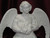 Ceramic Bisque Fall Harvest Angel With A Cornucopia pyop unpainted ready to paint diy