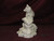 Ceramic Bisque Fox With Babies On Rock Base pyop unpainted ready to paint diy