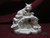 Ceramic Bisque Fox With Babies On Rock Base pyop unpainted ready to paint diy