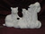 Ceramic Bisque Raccoon Family On A Log pyop unpainted ready to paint diy