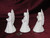 Ceramic Bisque Set Of 3 Small Angels With Instruments unpainted ready to paint