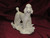 Ceramic Bisque Poodle Dog On Rock Base pyop unpainted ready to paint diy