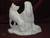 Ceramic Bisque Native American Maiden With Wolf & Pup