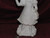 Ceramic Bisque Evergreen Girl Sabrina ~ Big Bonnet Girl with Purse ~ Hearts on Dress and Bonnet  pyop unpainted ready to paint diy