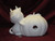 Ceramic Bisque Devilish Kitten Cat With Pumpkin Halloween Devil unpainted ready to paint diy