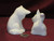 Ceramic Bisque U-Paint Set of 2 Valentines Kittens Cat Ready to Paint Unpainted 