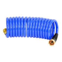 HoseCoil 15' Blue Self Coiling Hose with Flex Relief - P/N HS1500HP