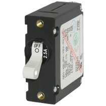 Blue Sea 7197 A-Series White Toggle Circuit Breaker - Single Pole 2.5A - P/N 7197