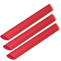 Ancor Adhesive Lined Heat Shrink Tubing (ALT) - 3/8" x 3" - 3-Pack - Red - P/N 304603