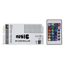 HEISE Sound Activated RGB Controller with IR Remote - P/N HE-RGBSAC-1
