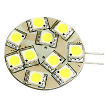 Lunasea G4 12 LED Side Pin Light Bulb - 12VAC or 10-30VDC 2W/140 Lumens - Warm White - P/N LLB-21TW-21-00