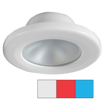 i2Systems Apeiron A3120 Screw Mount Light - Red, Cool White & Blue - White Finish - P/N A3120Z-31HAE