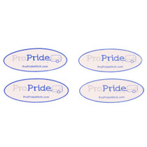 Weatherproof Vinyl ProPride Hitch Logo Stickers