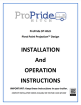 ProPride 3P Hitch Installation and Operation Manual DIGITAL