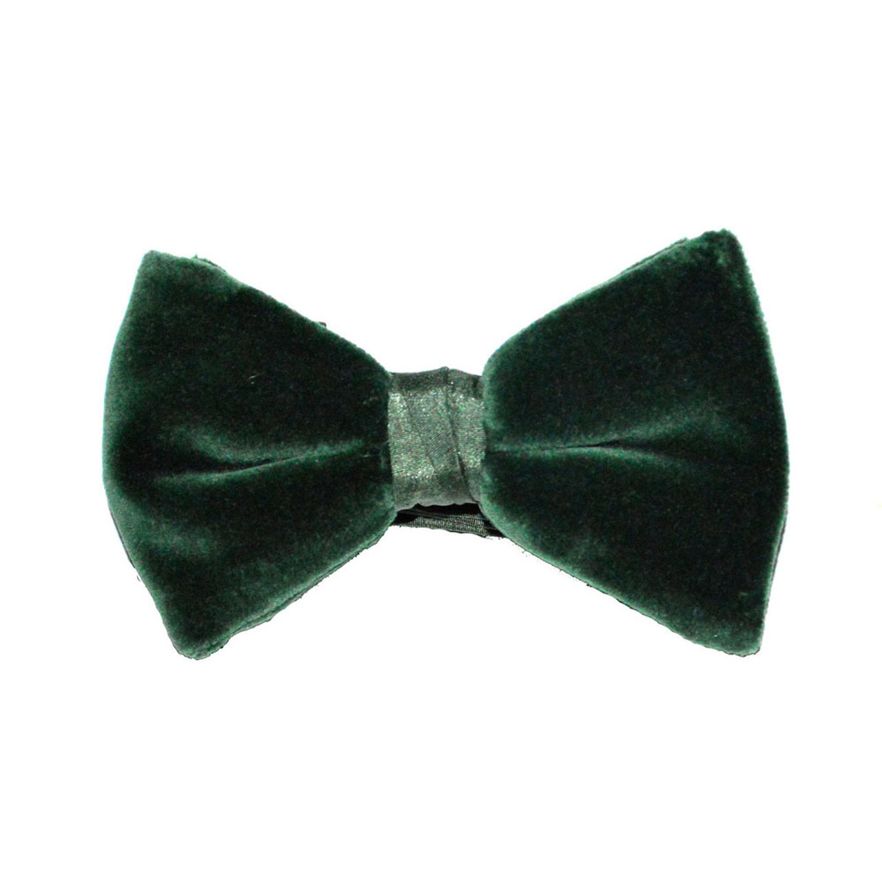 velvet bow tie green