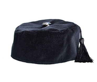 Black Velvet Smoking Cap with Tassel