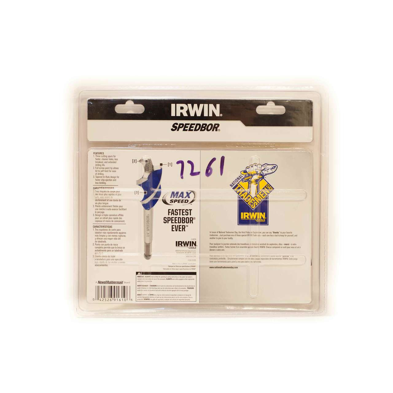 IRWIN SPEEDBOR Tri-Flute Bit Set 3pc Buy One Give One - TremTech