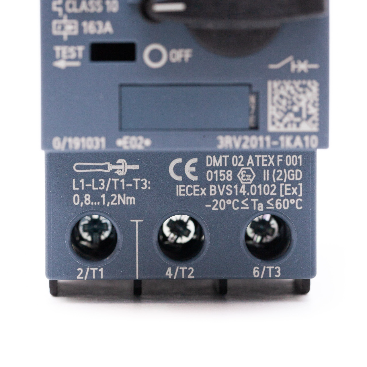 Siemens 3RV2011-1KA10 9A - 12A Circuit Breaker for Motor Control