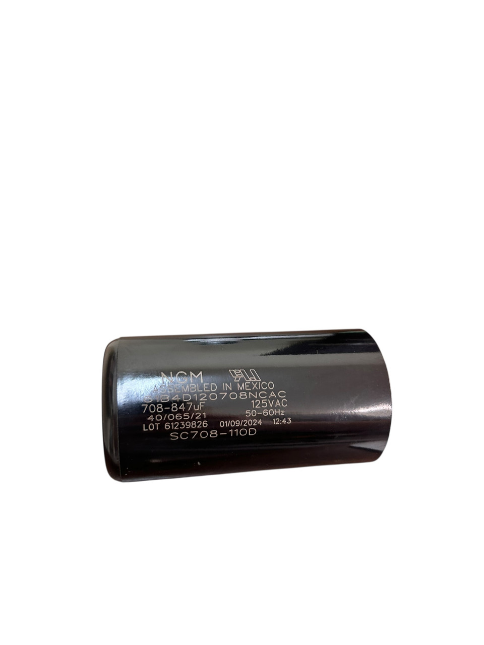 NGM 125VAC 708-847µF Start Capacitor 61B4D120708NCAC (SC708-110D