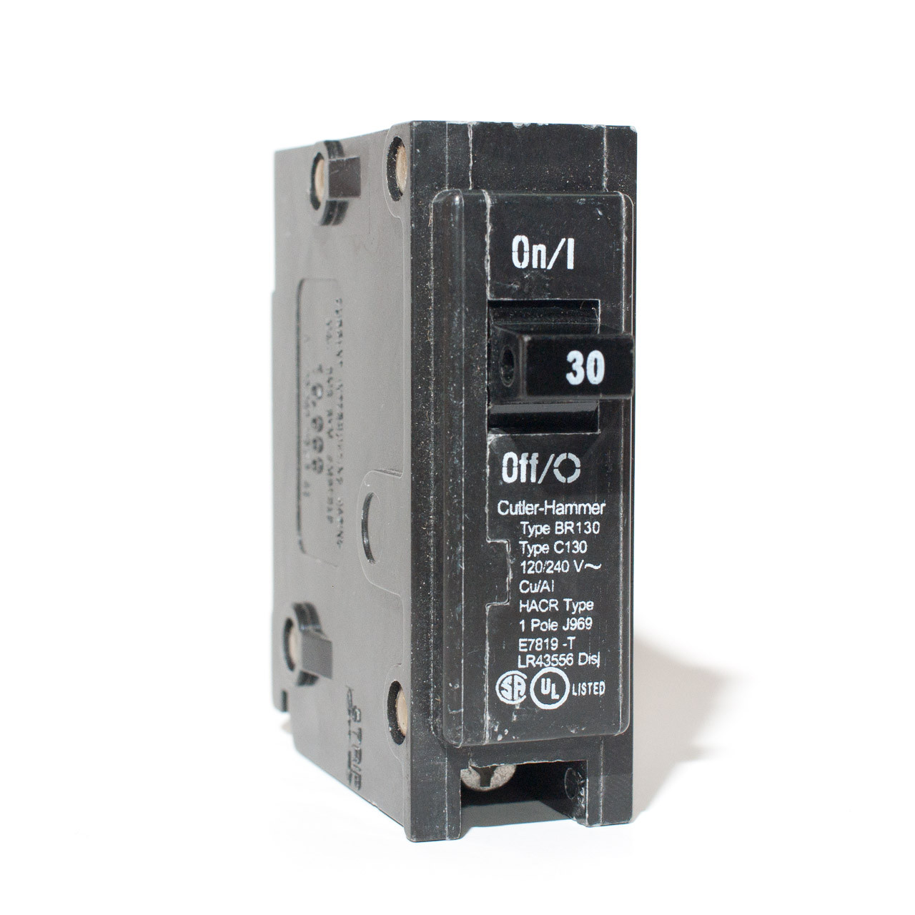 Eaton CutlerHammer BR130 Single Pole 30A PushOn Breaker TremTech