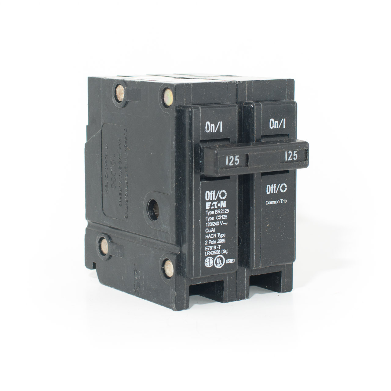 Eaton Cutler-Hammer BR2125 Two Pole 125A Push-On Breaker